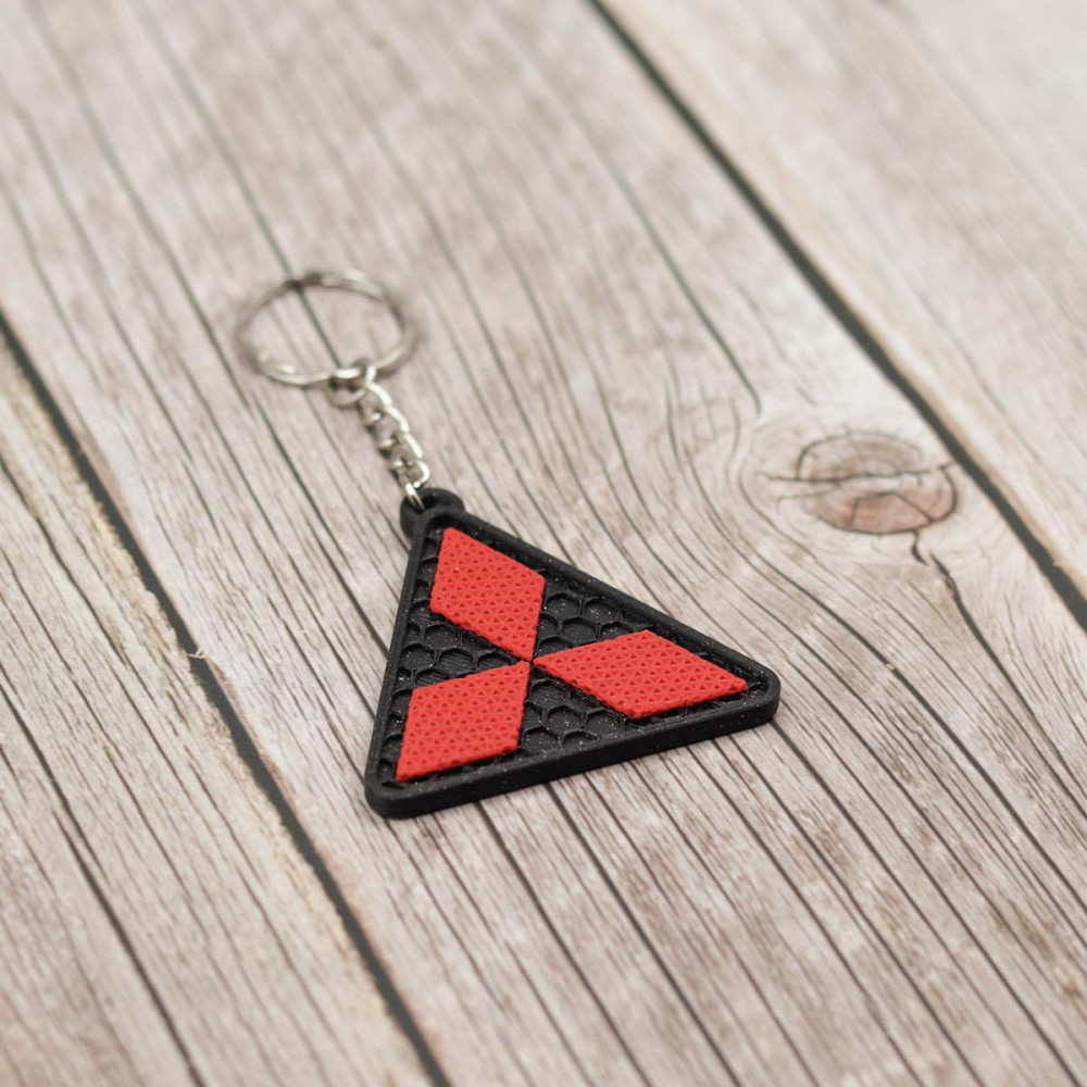 Μπρελόκ αυτοκινήτου 3D Printed μάρκας MITSUBISHI
