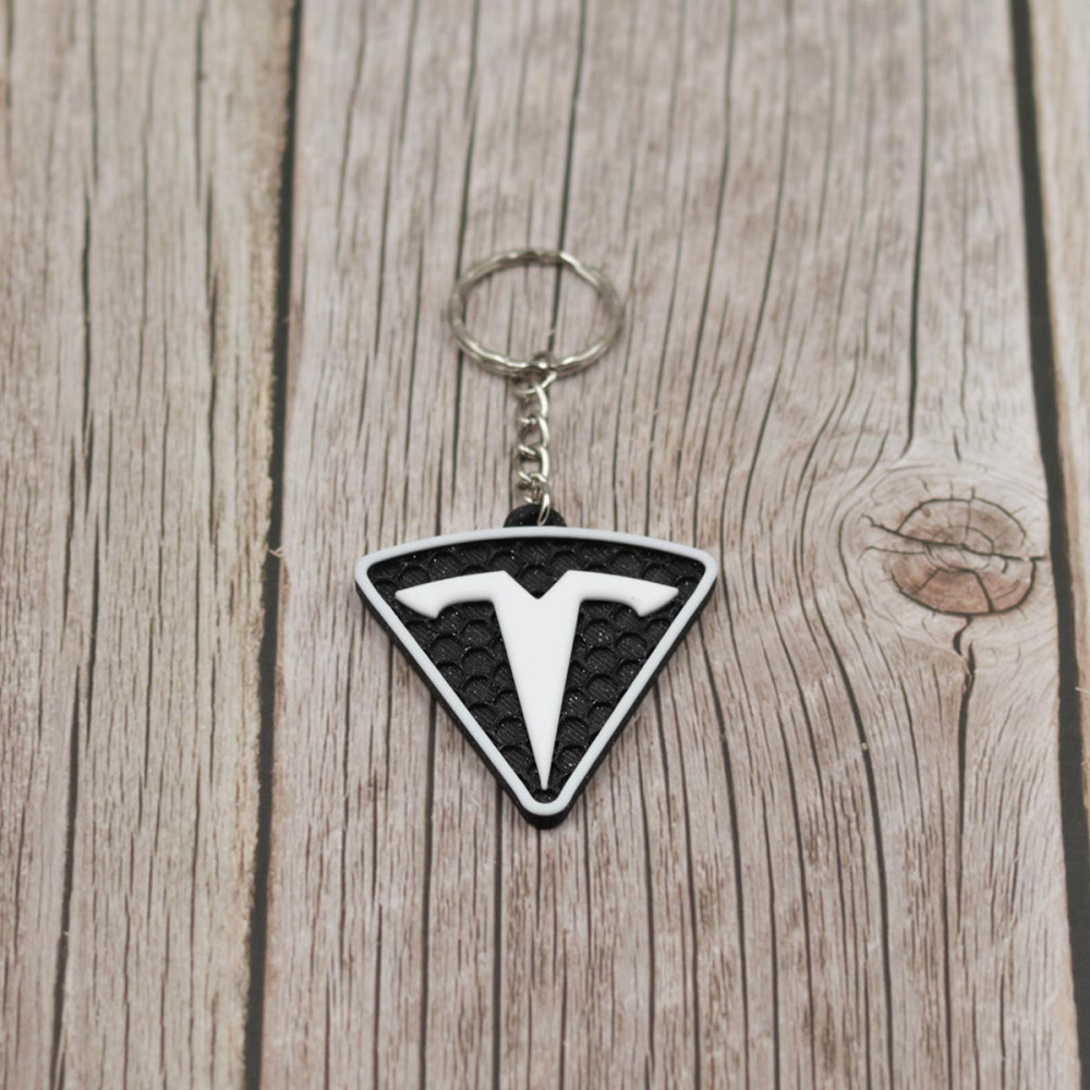 Μπρελόκ αυτοκινήτου 3D Printed μάρκας TESLA