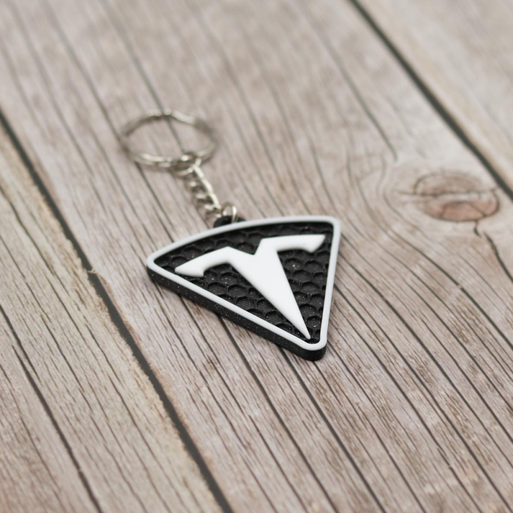 Μπρελόκ αυτοκινήτου 3D Printed μάρκας TESLA
