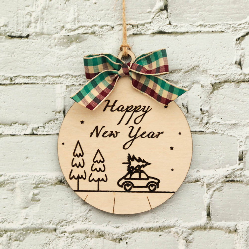 Γούρι Happy New Year, αμαξάκι