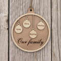 Ξύλινη Μπάλα Our Family, 10 εκατοστά