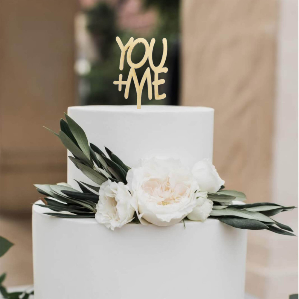 Διακοσμητικό τούρτας (Cake topper) You and me