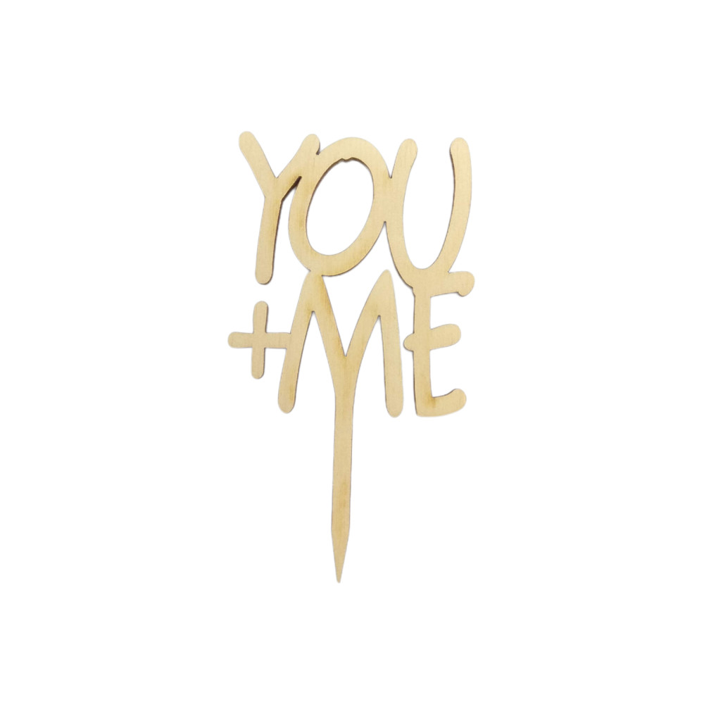 Διακοσμητικό τούρτας (Cake topper) You and me