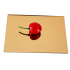 Διακοσμητικό τούρτας (Cake topper) δαχτυλίδια Mr and Mrs, χρυσό plexiglass