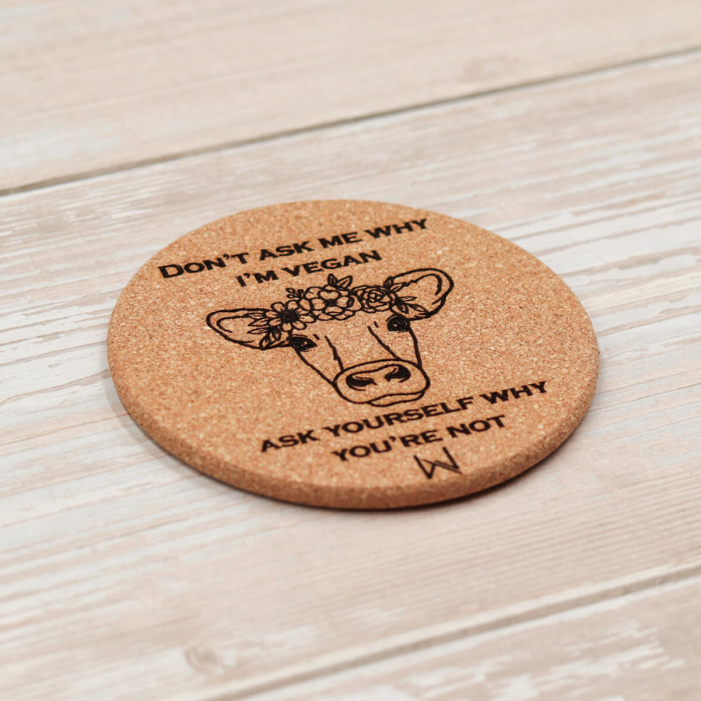 Σουβέρ από φελλό, Vegan Cow