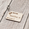 Ξύλινο ταμπελάκι σχολικής τσάντας Tik Tok